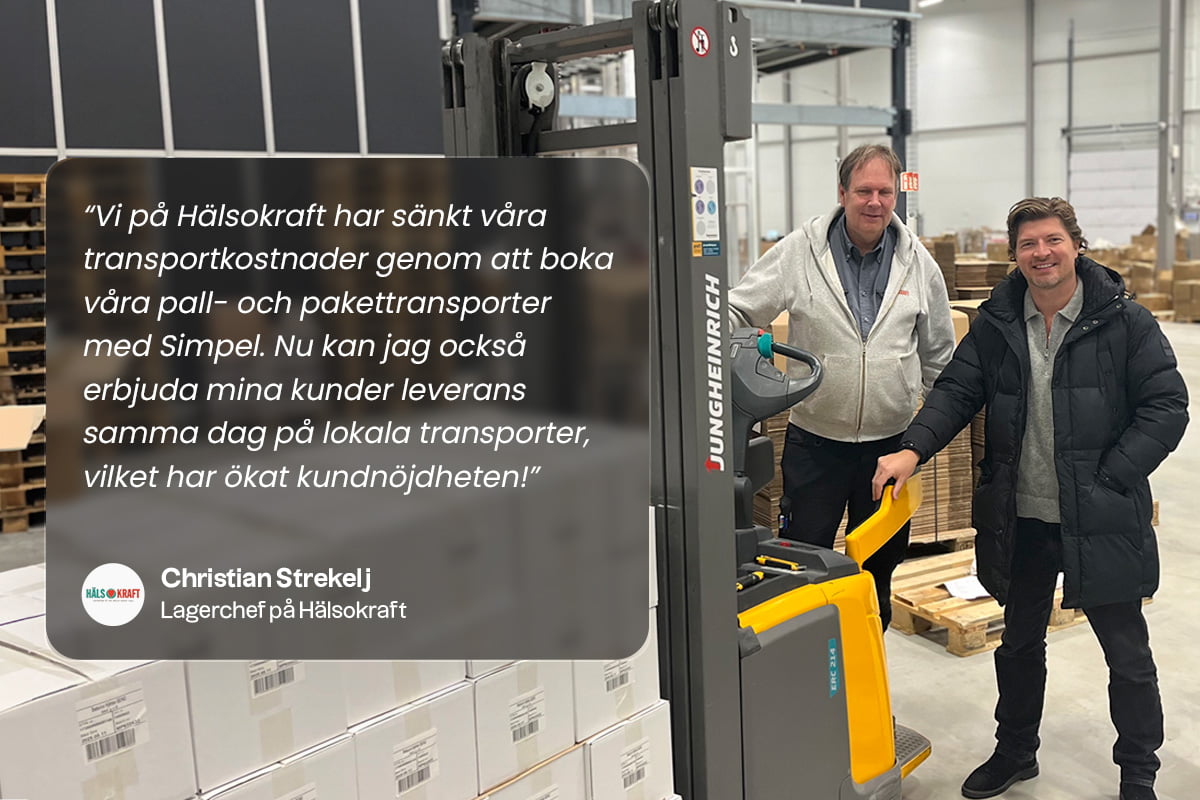 Hälsokraft Transport Simpel